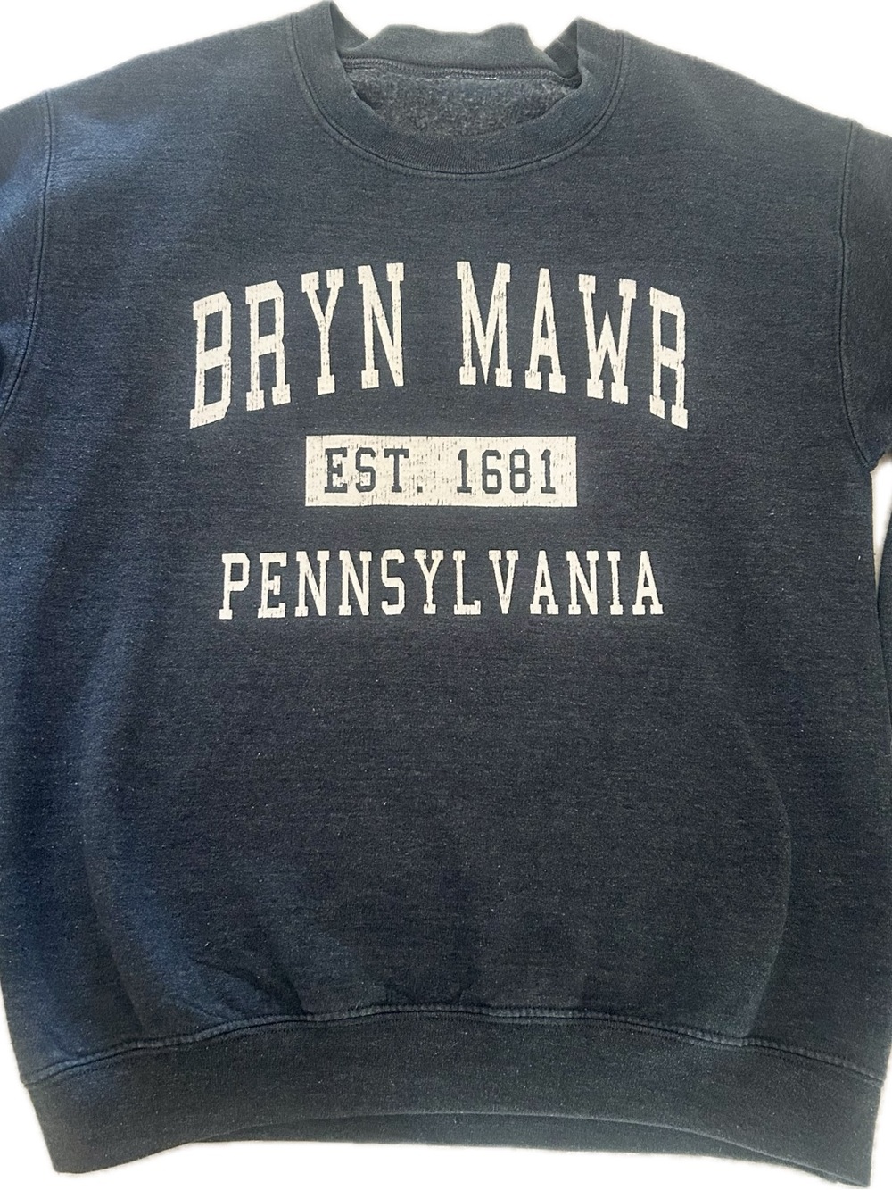 Bryn Mawr Pennsylvania Navy Crewneck Sweatshirt